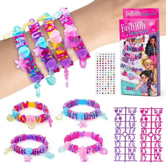 Art & Craft Kits for Kids, DIY Friendship Bracelet Making Kit for Girls, Jewelry Making, Birthday gifts for Ages 5-12, Toys for Ages 5, 6, 7, 8, 9, 10, 11, 12 Years Old, Party Craft Activity
