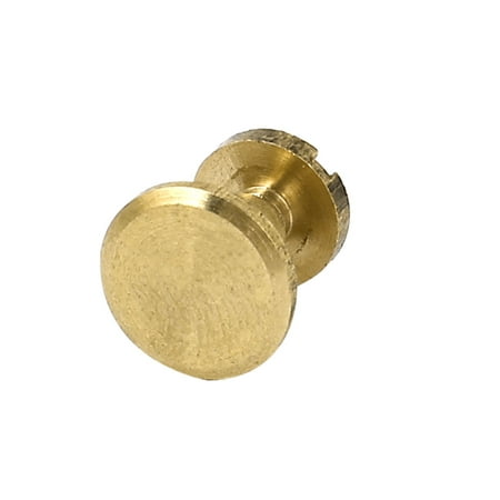 4mmx7mm Brass Plated Binding Screw Post for Leather Purse