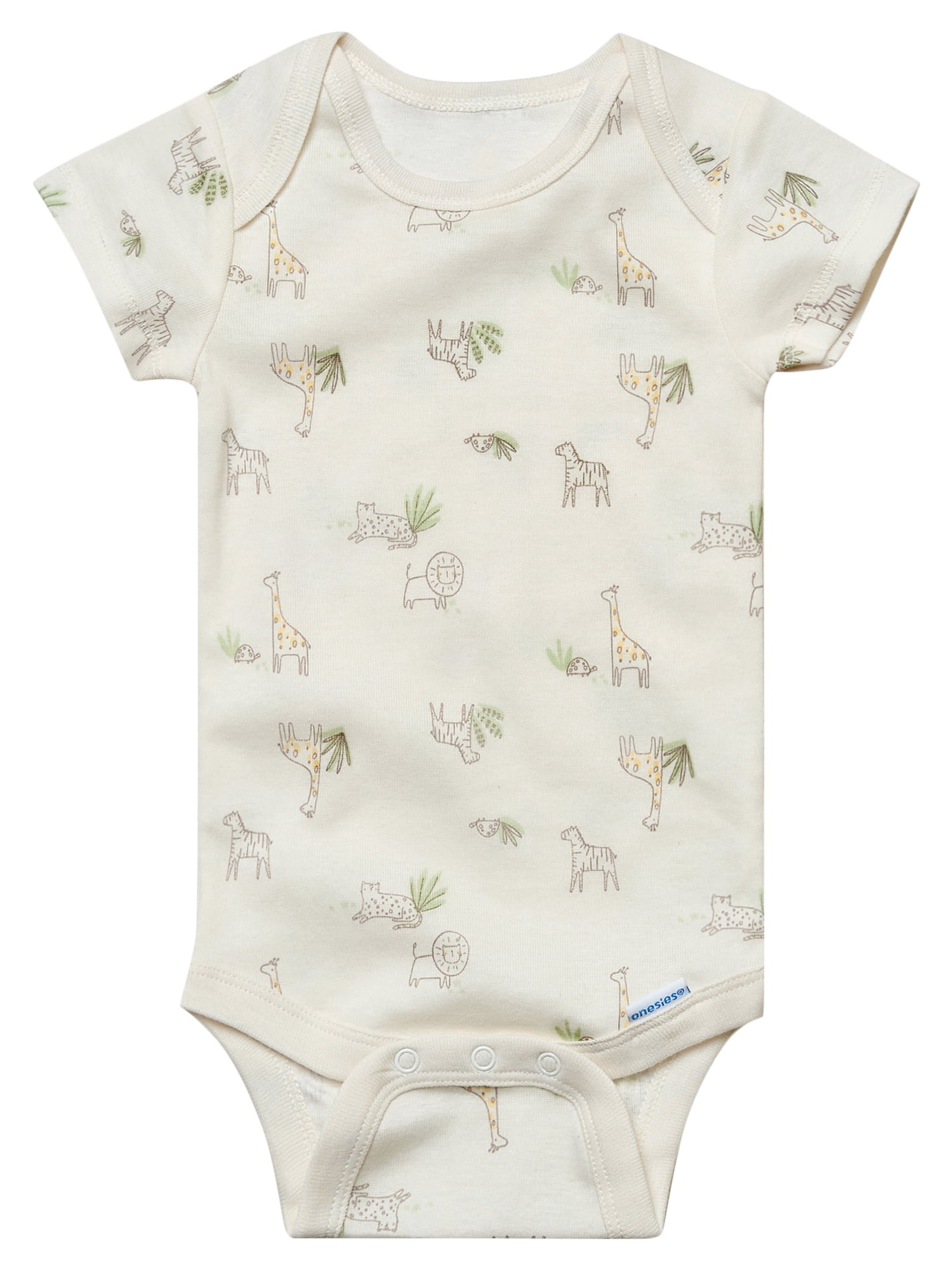 Gender Neutral Short Sleeve Onesies, 6-Pack, Sizes Newborn - 18 Months
