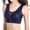 Blue, variant on Full Coverage Wireless Lace Bra for Women Plus Size Seamless Bralette with Removable Padding Lightweight Wirefree Sports Bra for Large Cup Yoga Gym Workout Daily Comfort, Black,38C