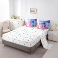 thumbnail image 5 of Castle Fairy Magic Unicorn Twin Bedding Sets,Dreamy Princess Animal Bedding Comforter Set, 5 of 8