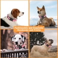 thumbnail image 5 of 2 Pack Reflective Dog Collar with Safety Locking Buckle, Adjustable Soft Breathable Comfortable Nylon Pet Collar for Small, Medium and Large Dogs, Turquoise, XS, 5 of 5