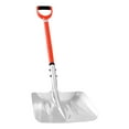 thumbnail image 2 of Snow Shovel 14 Inch Wide Aluminum Blade, D-Shaped Comfort Grip, Large Capacity for Shoveling/Pushing Snow on Driveways, Cars, Camping, 2 of 10