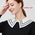 thumbnail image 2 of LoudSung Fake Collar Detachable Half Shirt Blouse False Collar Academic Style Suit Vest Design for Women Girls, 2 of 7