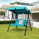 thumbnail image 2 of Columpio Balancín Costway Jardín con Toldo para 2 Personas Azul 141 x 118 x 154 cm, 2 of 7