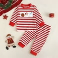 thumbnail image 2 of Kogui Christmas Outfit Girl Baby Girl Outfit Sweatshirt Fall Long Sleeve Shirt Pants Set 3t 4t (Red,3-4 Years), 2 of 9
