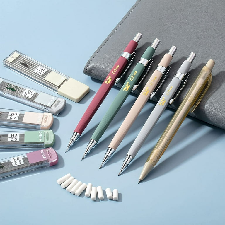 Mr. Pen- Pastel Mechanical Pencil Set with Lead and Eraser Refills, 5 Sizes, 0.3, 0.5, 0.7, 0.9, 2mm, Other