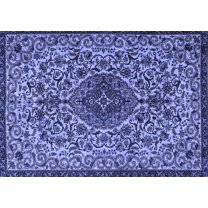 Ahgly Company Indoor Rectangle Persian Blue Traditional Area Rugs, 5' x 7'