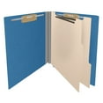 thumbnail image 4 of 25 Pt. Pressboard Classification Folders, Full Cut End Tab, Letter Size, 2 Dividers, Blue (Box of 10), 4 of 8