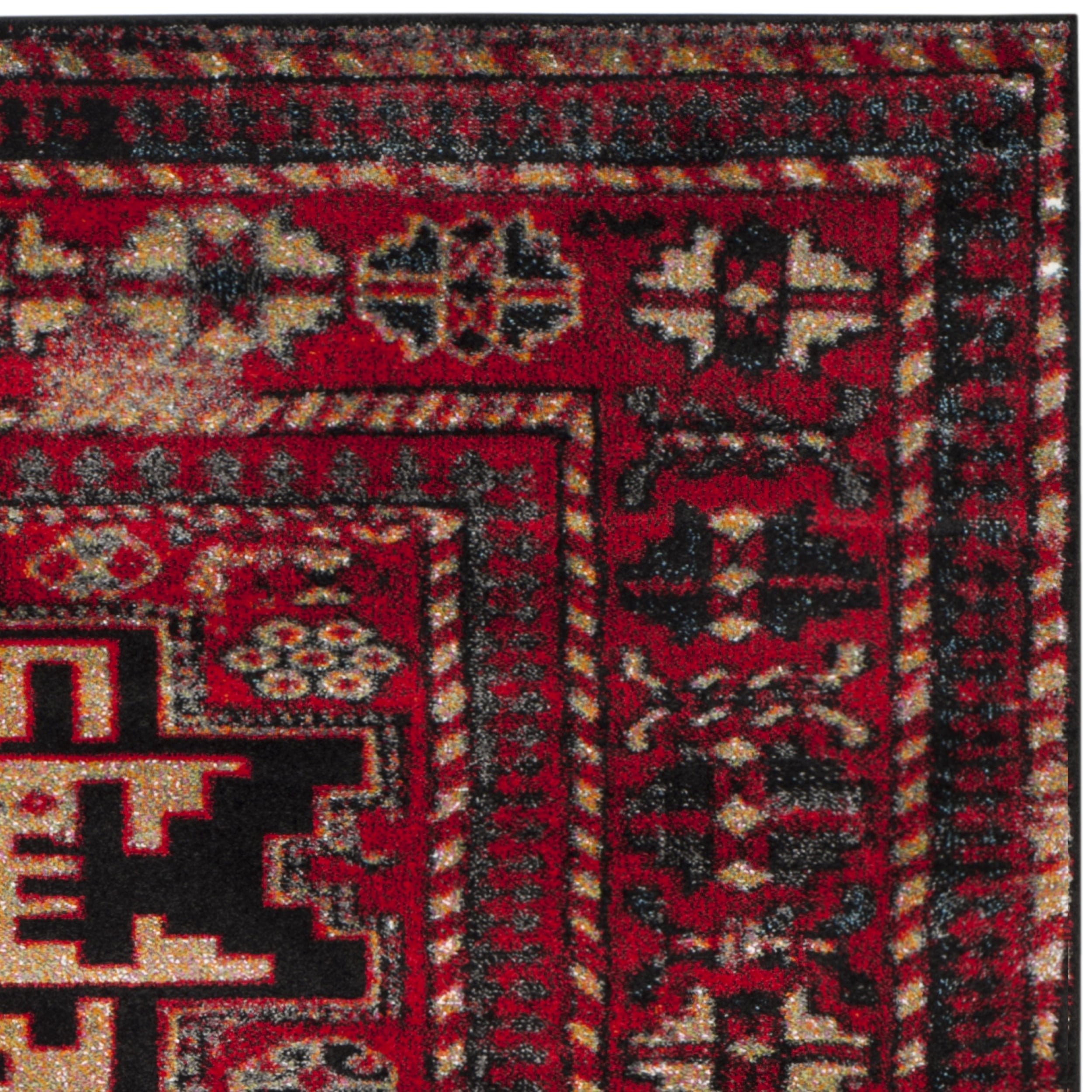 SAFAVIEH Vintage Hamadan Edin Traditional Area Rug, Red/Multi, 10'6" x 14'