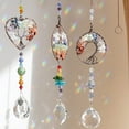 thumbnail image 5 of KY 3pcs Tree of Life Chakra Crystal Suncatcher Windows Hanging Gloden Sun Catchers Decor with Prisms for Car, Feng Shui House Warming Gift for Home, 5 of 7