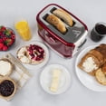 thumbnail image 5 of Nostalgia Retro 2 Slice Toaster, Vintage Toaster Oven for Bagels and Thick Bread, Red, 5 of 8