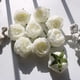 thumbnail image 2 of Flores de seda artificial, Decoración de brotes de rosa falsos DIY, Blanco, 2 of 3