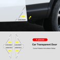 thumbnail image 1 of 4 Piezas Protector De Esquina De Puerta Transparente Para Coche , Anticolisión Sticke Parachoques Arañazos , Tira De Decoración Para El Cuidado Automático, 1 of 4