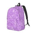 thumbnail image 2 of Daiia Lilac Glittering Vintage Canvas Backpack for Men and Women ,Hiking Backpack,Travel Laptop Bag for School,Large Capacity Backpack, 2 of 8