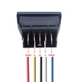 thumbnail image 3 of HUGFEGWE 2Pcs 5 Pin Car Window Switch 12V 20A Control Power Window Lift Momentary Rocker Switch with Wiring Harness K-011-JT-X AZ824-19714, 3 of 5