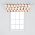 thumbnail image 2 of Ambesonne Nautical Window Valance, Underwater Life Modern Art, 54" X 18", White Amber Peach, 2 of 3