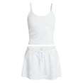 thumbnail image 5 of No Boundaries Cozy Sleepwear Cami and Skort Set, 2-Piece, Women’s and Women’s Plus XXS-3X, 5 of 5