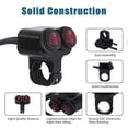 thumbnail image 2 of 12v Waterproof Motorcycle ATV Bike 22mm 7/8inch Handlebar Double Control Kill Button Headlight Switch Hazard Brake Fog Light On Off Switches, 2 of 5