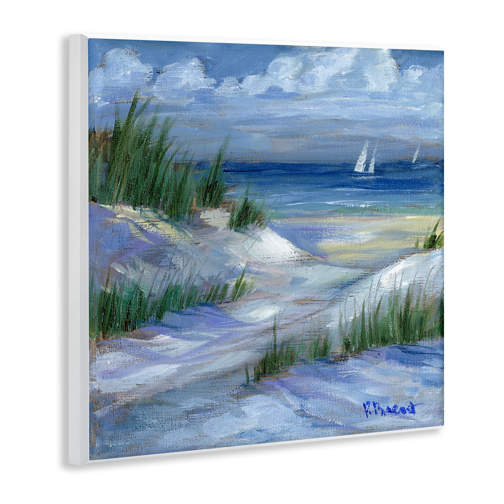 Stupell Industries Crooked Island Dunes & Sailboats Wall Plaque Art, design by Paul Brent