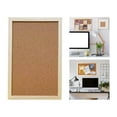 thumbnail image 3 of Cork Bulletin Board Rectangle Decorative Tiles for Message Wood, 3 of 8