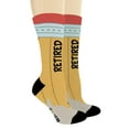 thumbnail image 2 of ThisWear Teacher Retiring Gifts Retired All Children Left Behind Teacher Socks 6-Pairs Novelty Crew Socks, 2 of 5