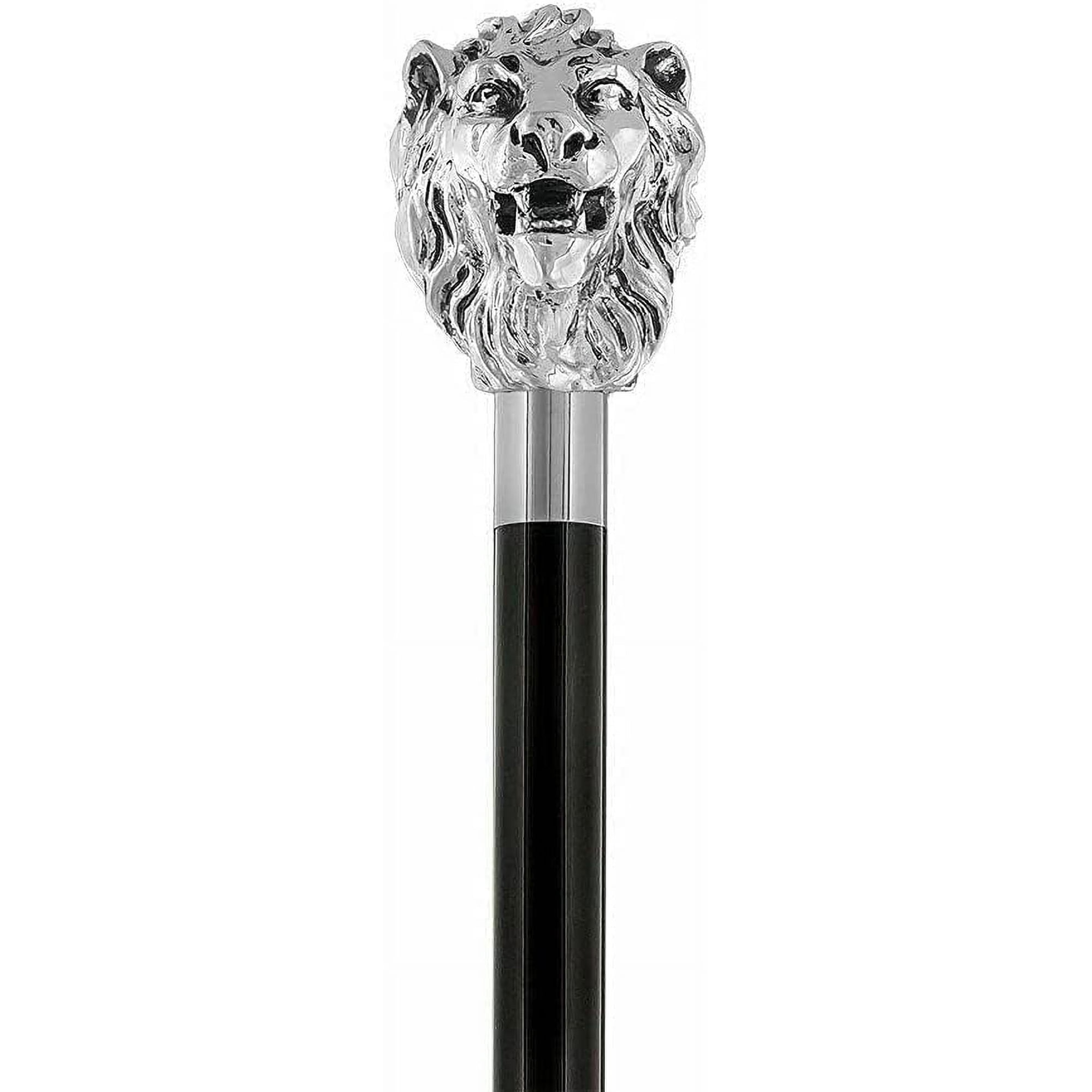 Lion Puma Head Handle Working Style Design Handmade Wooden Walking Cane Design by Ocean Instrumentsr