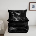 thumbnail image 5 of Homewish Lightning Flash Full Size Comforter Sets,Abstract Modern Bedding Comforter Set,Black,Black Reversible,3-Piece,1 Comforter and 2 Pillowcases, 5 of 7