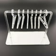 thumbnail image 3 of GROWTH TANK Modern Hangers Clear Acrylic Jewelry Display Rack 8 Hanger Ear Display Stand, 3 of 9