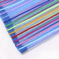 thumbnail image 3 of Muka 6 PCS Storage Bags, Rainbow Striped Mesh Zipper Pouch for Organizer, Travel and Office-Purple-A6, 3 of 9