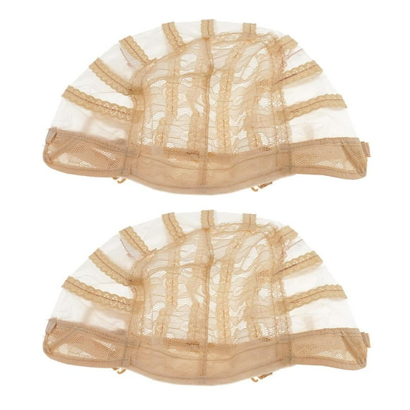 Gorra de peluca de encaje Yuyangstore color negro beige