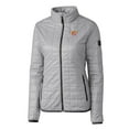 thumbnail image 2 of Women's Cutter & Buck Gray Bethune-Cookman Wildcats Rainier Eco Insulated Puffer Full-Zip Jacket, 2 of 3