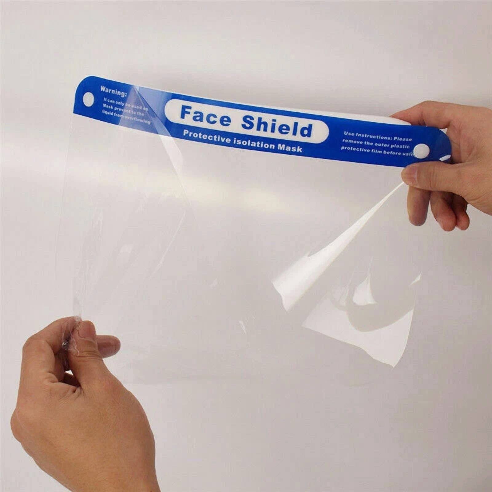 CIRCLE- 5 Pcs Reusable Safety Face Shield Full Protection Clear Anti-Fog Visor Guard