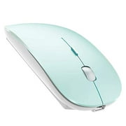 Wireless Mouse for Laptop Mac Desktop Computer Wireless Mouse for MacBook pro MacBook Air Laptop Windows iMac (Blue)
