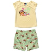 Nick Jr. - Girls' Dora 2-Piece Pajama Set, Infant