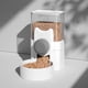 thumbnail image 1 of Dispensador automático de comida para perros | Comedero colgante para mascotas | Dispositivo de alimentación para mascotas montado en jaula y en pared | a prueba de fugas, ajustable en altura, gran, 1 of 5