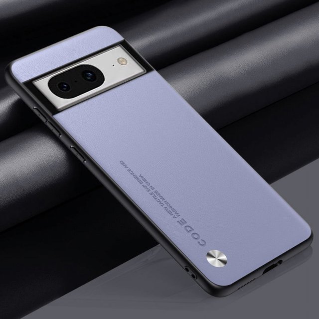 Luxury PU Leather Case For Google Pixel 8 Pro 8Pro Cover Silicone Protection Phone Case For Google Pixel 6A 7A 6 7 Pro Pixel6 8A Light Purple For Pixel 8