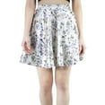 thumbnail image 5 of Artyska Women's Casual Floral Print Satin Silk High Waist Elastic Mini Short Skirt, 5 of 7