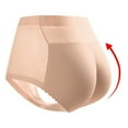 thumbnail image 2 of Clearance! Hontri Women's Panties Lifting Seamless Hips Pants Push-Up Women's Underwear Shaping Body-Sculpting Ladies Women's Beige,L, 2 of 9