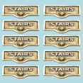 thumbnail image 2 of 10 Switch Plate Tags STAIRS Name Signs Labels Lacquered Brass Traditional Engraved Wall Light Switch Cover Labels | Renovators Supply, 2 of 2