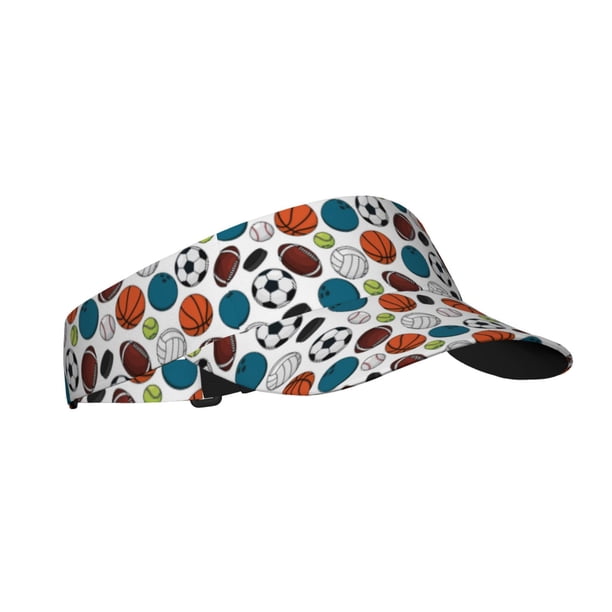 Fotbe Color Balls Visera Deportiva con Diseño, Gorra Abierta Ajustable de Algodón para Mujer y Hombre