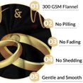 thumbnail image 5 of Wedding Throw Blanket - Soft, Fuzzy & Warm - 60x80 Inches Marriage Prayer Blankets for Bride, Groom - Black Modern Throws Gifts for Newlywed Couples, 5 of 6
