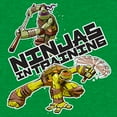 thumbnail image 2 of Men's Teenage Mutant Ninja Turtles Michelangelo and Donatello Ninjas in Training Graphic Tee Kelly Heather Large, 2 of 3