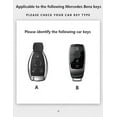 thumbnail image 2 of TPU Car Smart Key Cover Case Shell Fob For Mercedes Benz C  Class GLS GLA GLK CLS CLA GLC W204 W205 W212 W463 W176 W251 Keychain, 2 of 11