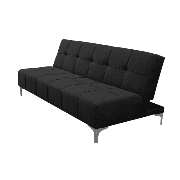 Sofa Cama Reclinable El Bazar Store New York Negro , Futon 3 posiciones, Sala, Love Seat
