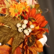 Pumpkin Maple Wreath Autumn Festival Wreath Door Hanging Home Decor
