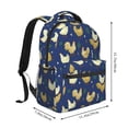thumbnail image 2 of Disketp Funny Chicken Mochila Estampada para Hombre y Mujer – Mochila Ligera Clásica con Múltiples Bolsillos para Universidad, Trabajo y Viajes-One Size, 2 of 5