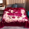 thumbnail image 1 of Thickened Raschel Blanket Winter Warm Wedding Blanket Double-sided Fleece Office Nap Blanket Double-layer Blanket Gift Blanket, 1 of 4