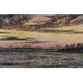thumbnail image 2 of Church, Frederic E. 24x17 Gold Ornate Wood Framed with Double Matting Museum Art Print Titled - Sunset Over the Ice, 2 of 4