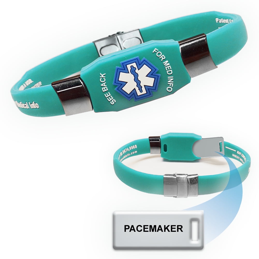 "Pacemaker" ELITE Medical Alert ID Bracelet. Choose Color! Walmart